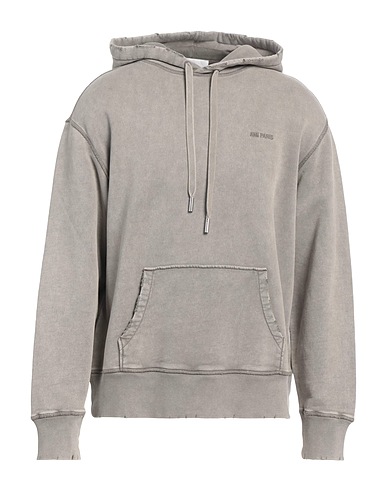 AMI ALEXANDRE MATTIUSSI Sweat-shirt à capuche GRIGIO 100% Coton, Élasthanne