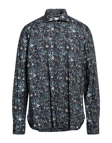 ORIAN Patterned shirt Midnight blue 100% Cotton