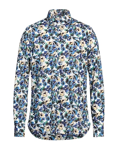 XACUS Patterned shirt White 100% Cotton