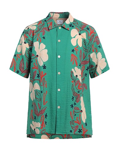 PS PAUL SMITH Camicia fantasia Verde 100% Cotone