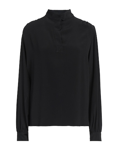 GRIFONI Top Black 69% Acetate, 31% Silk