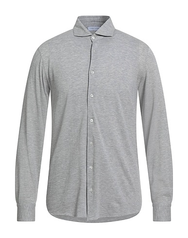 GRAN SASSO Solid colour shirt Grey 100% Cotton
