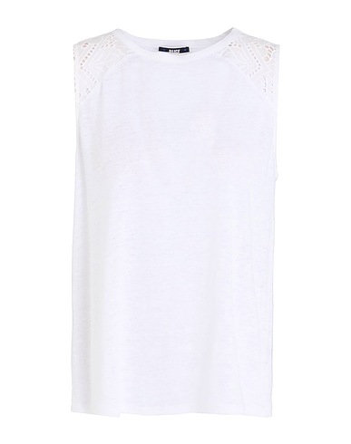 PAIGE Top Blanc 100% Lin, Coton