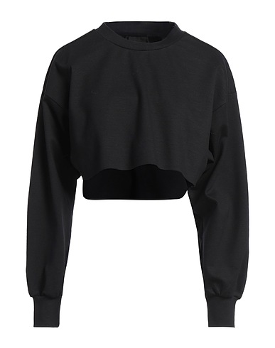 THOM KROM Sweatshirt Black 98% Cotton, 2% Elastane, Linen