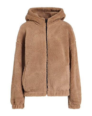 SHOE Hooded sweatshirt Light brown 54% Acrylic, 46% Polyester