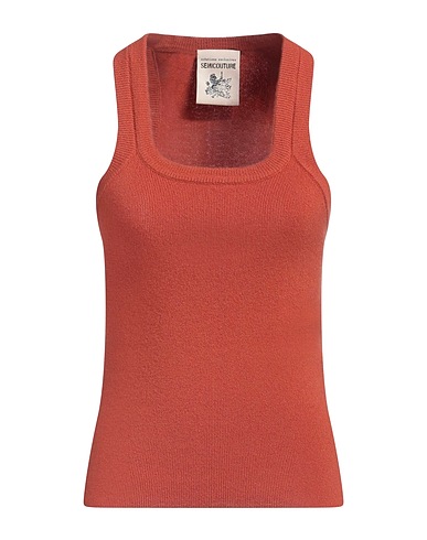 SEMICOUTURE Top Brick 70% Virgin Wool, 30% Cashmere