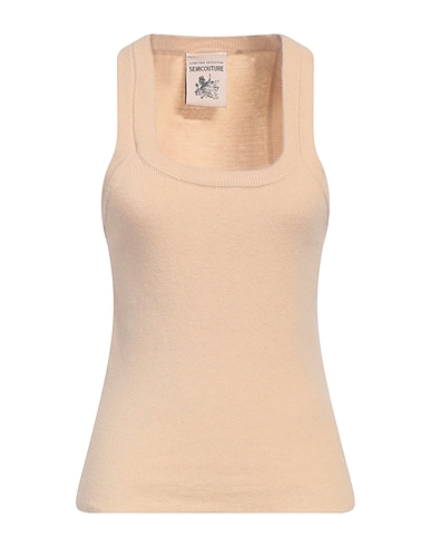 SEMICOUTURE Топ без рукавов 70% Натуральная шерсть, 30% Кашемир