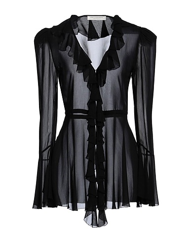 PHILOSOPHY di LORENZO SERAFINI Solid colour shirts & blouses Black 100% Viscose