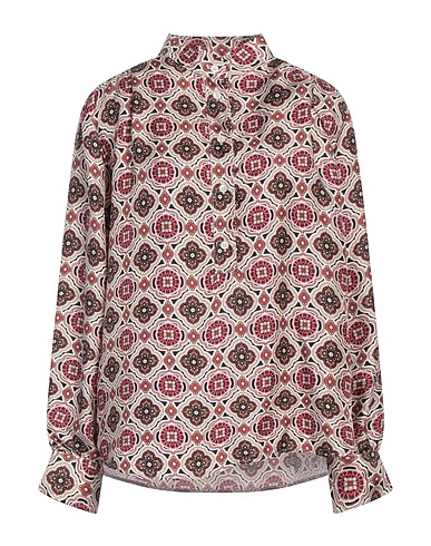 CALIBAN Patterned shirts & blouses Ivory 100% Silk