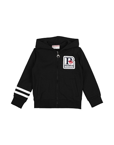 PACIOTTI Felpa Nero 95% Cotone, 5% Elastan