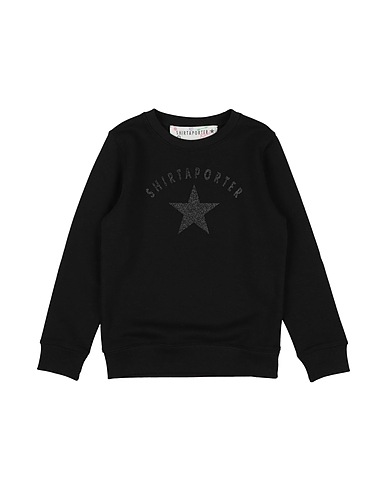 SHIRTAPORTER Sweatshirt Black 85% Cotton, 15% Polyester