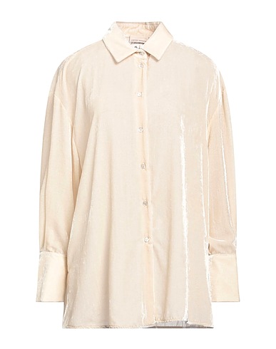 SEMICOUTURE Solid colour shirts & blouses Beige 82% Viscose, 18% Polyamide