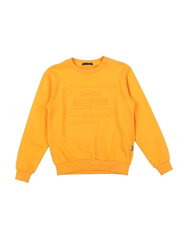 DANIELE ALESSANDRINI Felpa Giallo ocra 100% Cotone