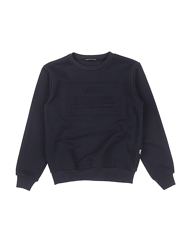 DANIELE ALESSANDRINI Felpa Blu notte 100% Cotone