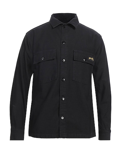 STAN RAY Solid color shirt Black 100% Cotton