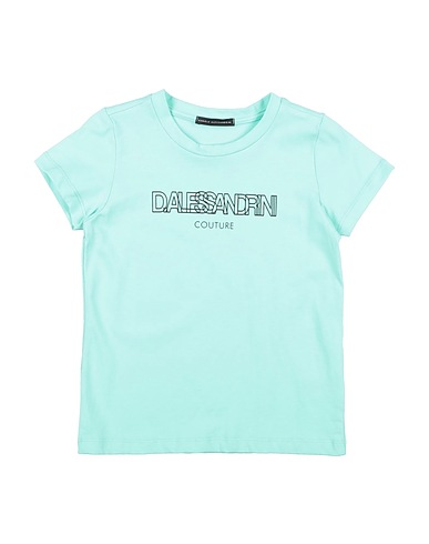 DANIELE ALESSANDRINI T-shirt Turquoise 95% Cotton, 5% Elastane
