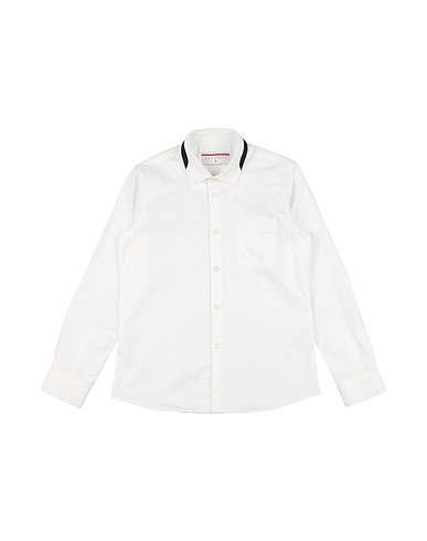 PACIOTTI Solid color shirt White 100% Cotton