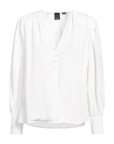 PINKO Top White 70% Acetate, 30% Silk