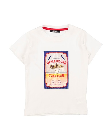 ATTIC 21 T-shirt White 98% Cotton, 2% Elastane