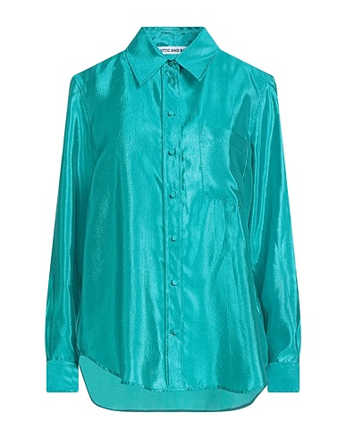 ATTIC AND BARN Solid color shirts & blouses Light green 100% Polyester