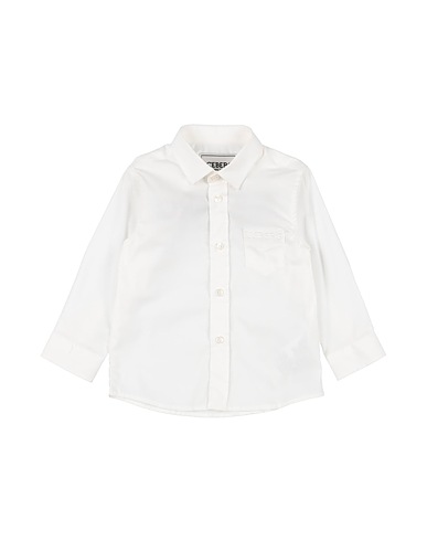 ICEBERG Solid colour shirt BIANCO 97% Cotton, 3% Elastane