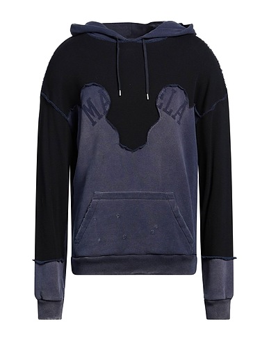 MAISON MARGIELA Hooded track jacket  Pastel blue 100% Cotton