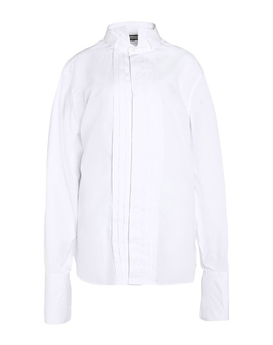 GUCCI Solid colour shirt White 100% Cotton, Polyester