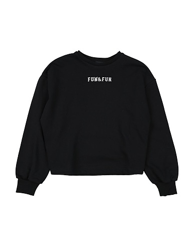 FUN & FUN Sweatshirt Black 80% Cotton, 20% Elastane
