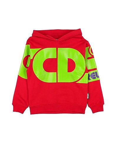 GCDS MINI Sweatshirt Red 100% Cotton