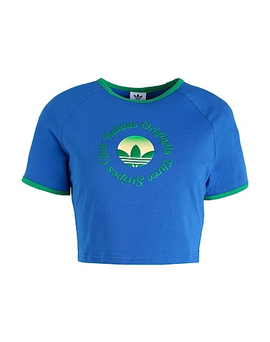 ADIDAS ORIGINALS Crop top GFX BABY TEE
 Azure 93% Cotton, 7% Elastane