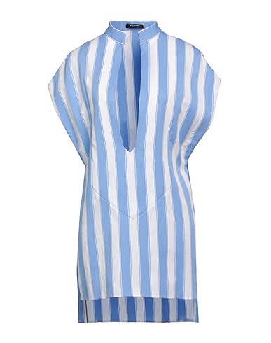 BALMAIN Top Light blue 89% Viscose, 11% Polyamide
