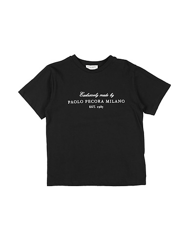 PAOLO PECORA T-shirt Black 100% Cotton