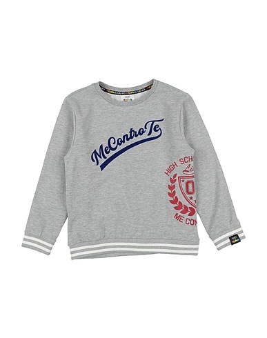 LIU •JO Sweatshirt ME CONTRO TE Light grey 86% Cotton, 9% Viscose, 5% Elastane