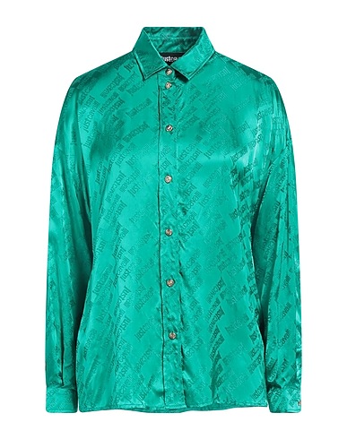 JUST CAVALLI Patterned shirts & blouses Emerald green 100% Viscose