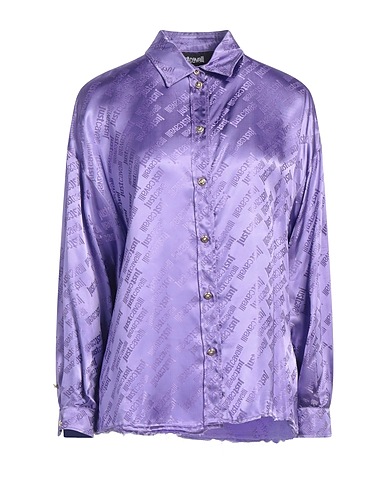 JUST CAVALLI Patterned shirts & blouses Purple 100% Viscose
