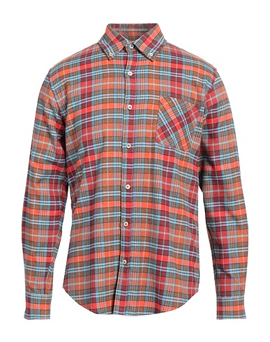 CIRCOLO 1901 Checked shirt Sky blue 100% Cotton