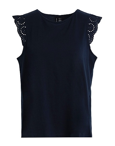 VERO MODA Top Navy blue 100% Organic cotton