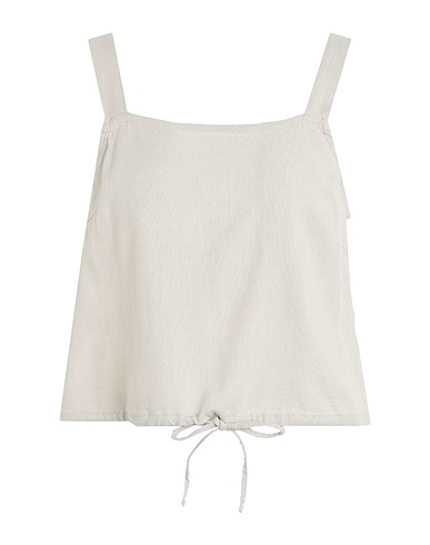 VERO MODA Top Beige 55% Viscosa EcoVero™, 45% Lino