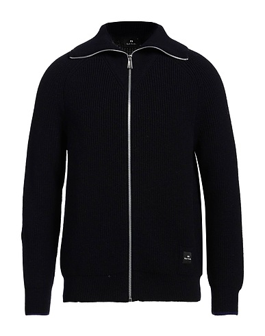 PS PAUL SMITH Cardigan Blu notte 80% Lana, 20% Poliammide