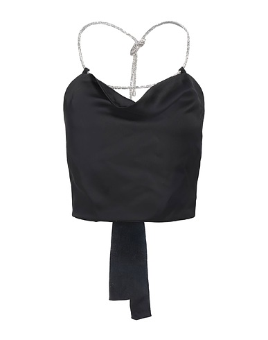SIMONA CORSELLINI Top Nero 100% Poliestere