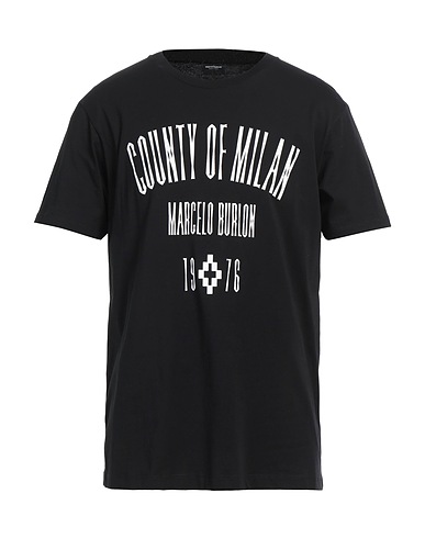 MARCELO BURLON T-shirt Black 100% Cotton
