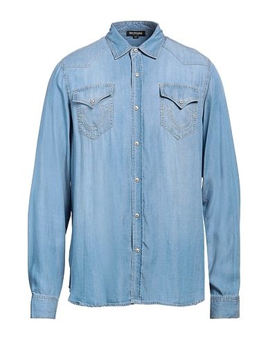 TRUE RELIGION Denim shirt Blue 100% Lyocell