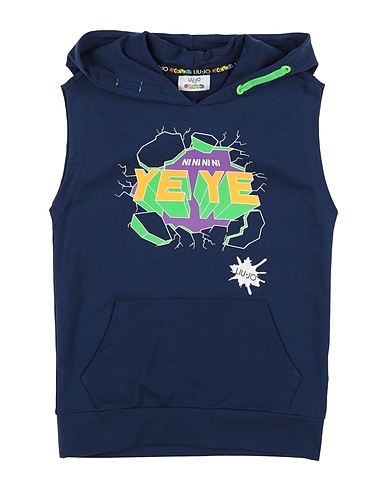 LIU •JO Sweatshirt Midnight blue 95% Cotton, 5% Elastane