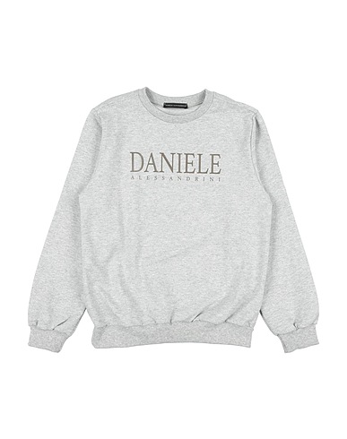 DANIELE ALESSANDRINI Sweatshirt GRIGIO 95% Cotton, 5% Elastane