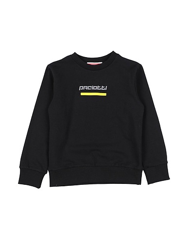 PACIOTTI Sweatshirt Black 95% Cotton, 5% Elastane