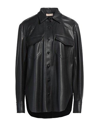 BLANCA VITA Solid colour shirts & blouses 100% Polyurethane