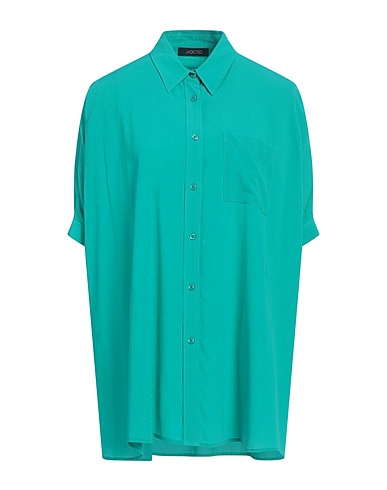 JADICTED Solid colour shirts & blouses Green 59% Viscose, 35% Silk, 6% Elastane