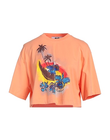 MSGM Crop top Apricot 100% Cotton