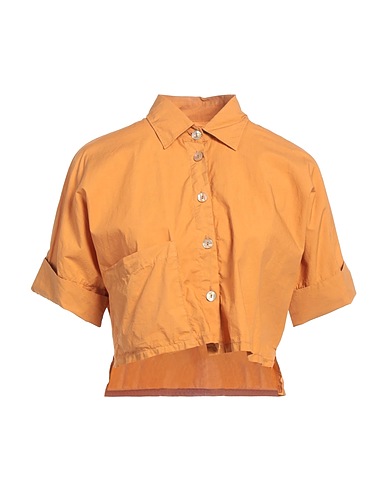 ZHELDA Solid colour shirts & blouses Mustard 100% Cotton