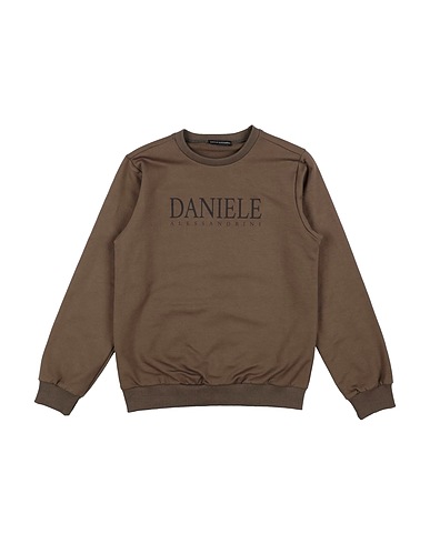 DANIELE ALESSANDRINI Sweatshirt Military green 95% Cotton, 5% Elastane